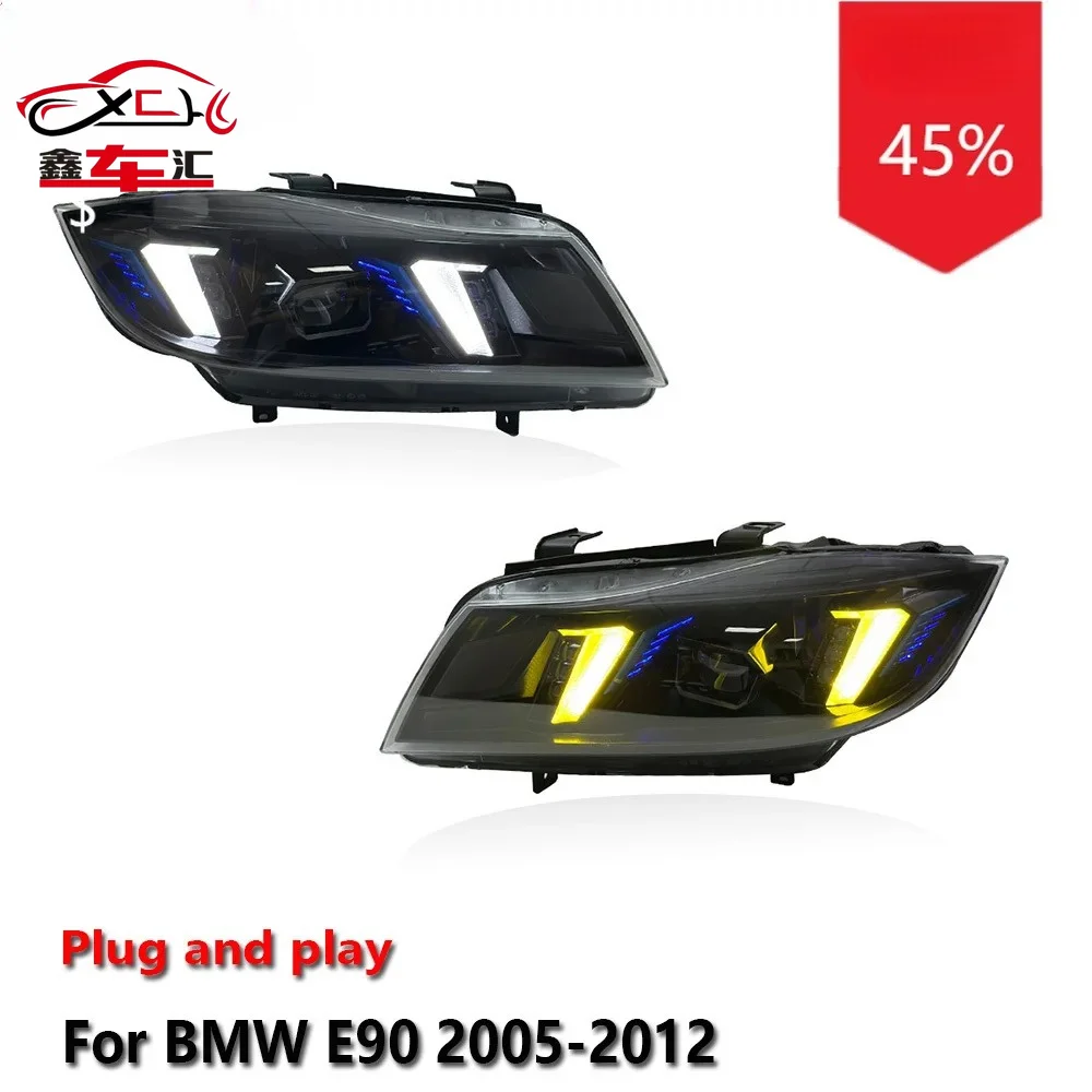 

Car DRL LED Headlight Assemblies For BMW E90 2005-2012 Fog DRL Brake Turn Signal Lamp Plug and Play