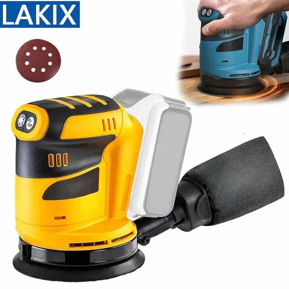 Cordless Wood Grinder Electric Metal Polishing Grinding Sanding Machine Orbital Sander Polisher Compatible With Dewalt Makita - view 2