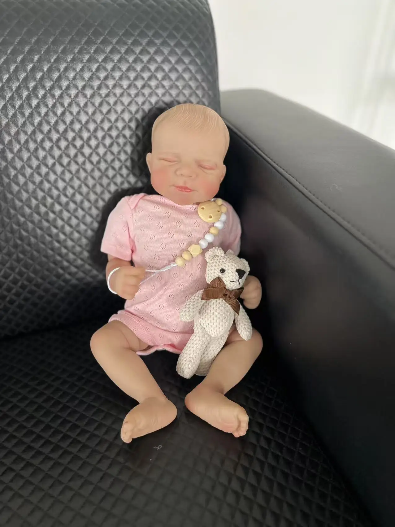 18-Zoll-Reborn-Baby Pascale mit handbemaltem Haar, lebensechte Neugeborenen-Babypuppen, 3D-Haut mit sichtbaren Adern, Mu Ettas Bebes Reborn