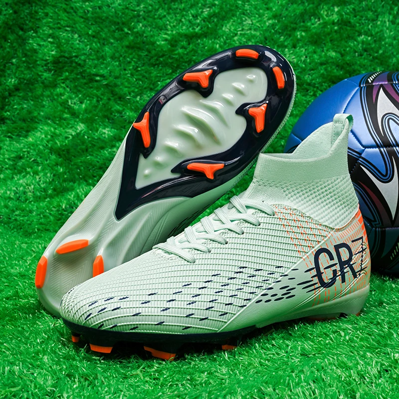 New Mens Soccer Shoes FG/TF Womens Outdoor Professional Football Cleats Unisex Youth Adult Football Boots Training Sneaker