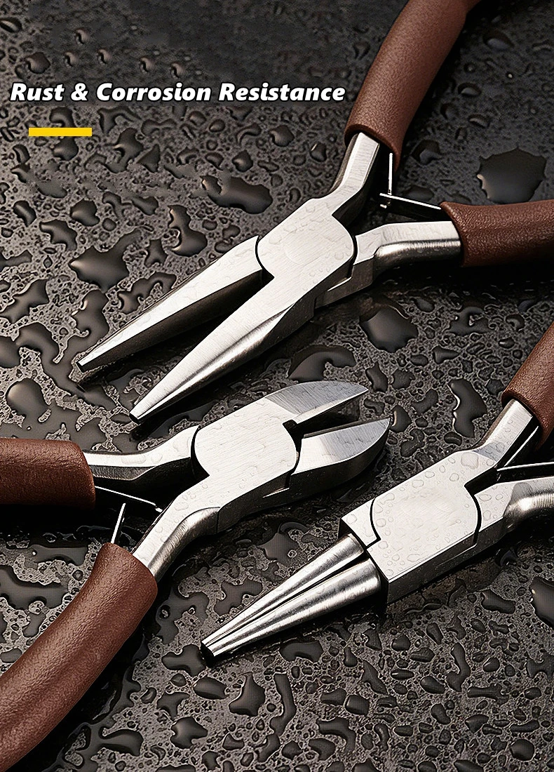 Stainless Steel Mini Needle Nose Pliers Curved Nose Pliers Jewelry Making Hand Tool Multifunction DIY Bracelet Making Plier