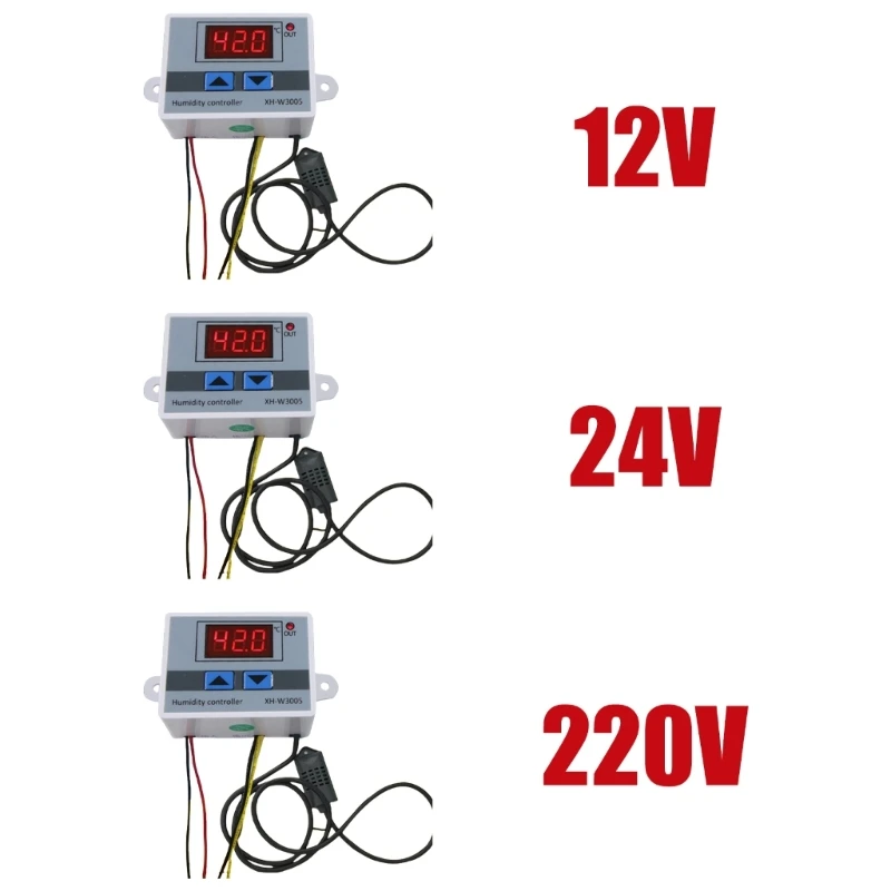 12V/24V/220V Humidity Controller 0~99%RH Humidity Control Switches Humidity Sensors Hygrometer Switches Controller B03E