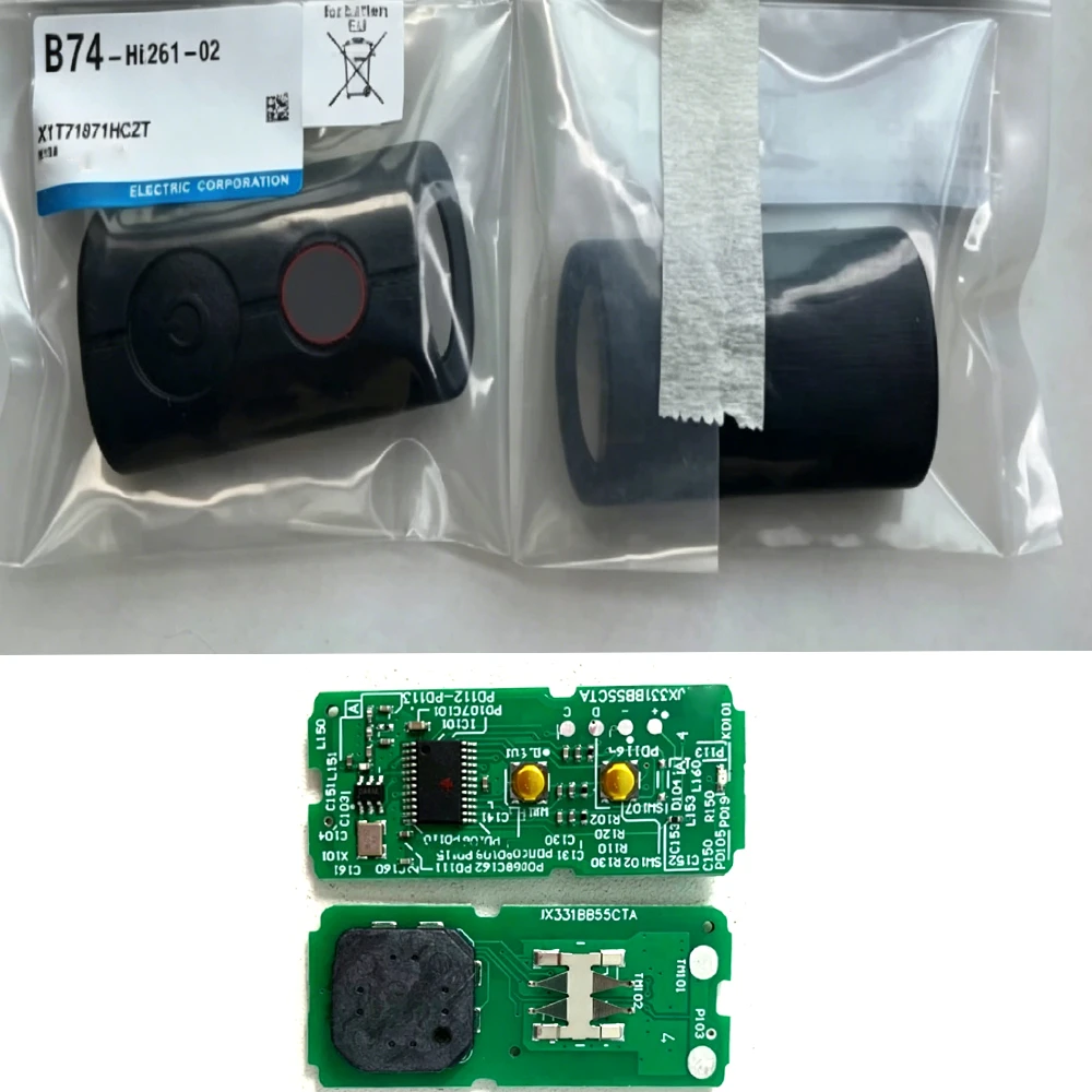 Smart Remote Key Fob Shell  PCB Board for Yamaha NVX155 NMAX155 Motorcycle Replacement Immobilizer Key