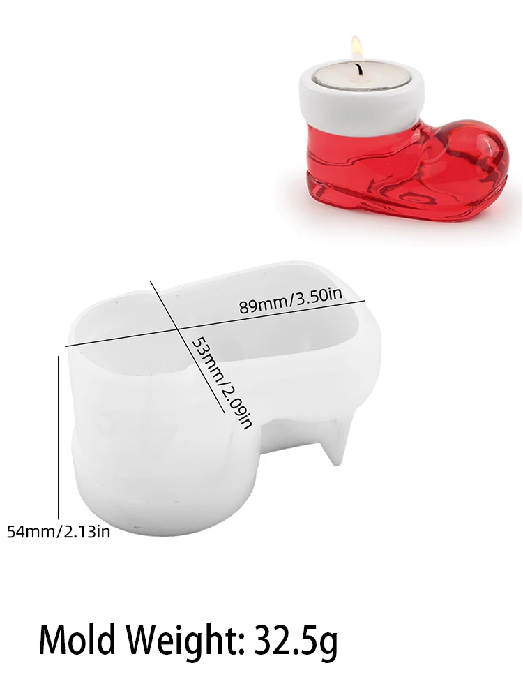 

Рождественские сапоги, подсвечник, силиконовая форма, сделай сам, чайные свечи ручной работы, подсвечник, гипс, смола, формы для литья, домашний рождественский деко