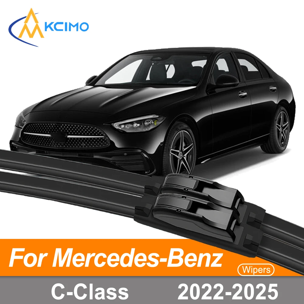 

2Pcs/Set Front Windshield Wiper Blades For Mercedes-Benz C-Class/W206/S206 2022-2025, All-Weather Rubber, Direct Fit Replacement