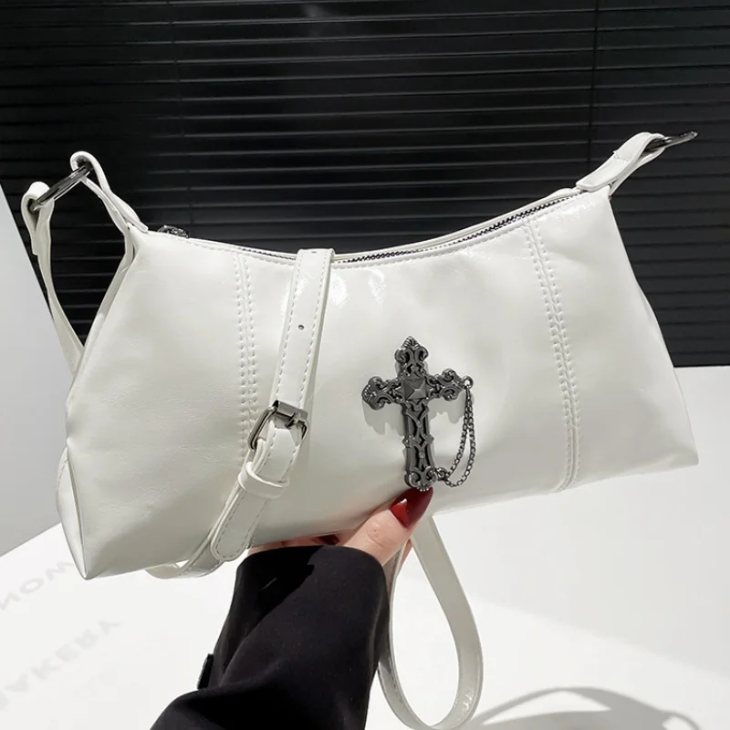 

Нишевая сумка с готическим крестом, модная квадратная пригородная сумка, многофункциональная сумка, большая вместительная сумка