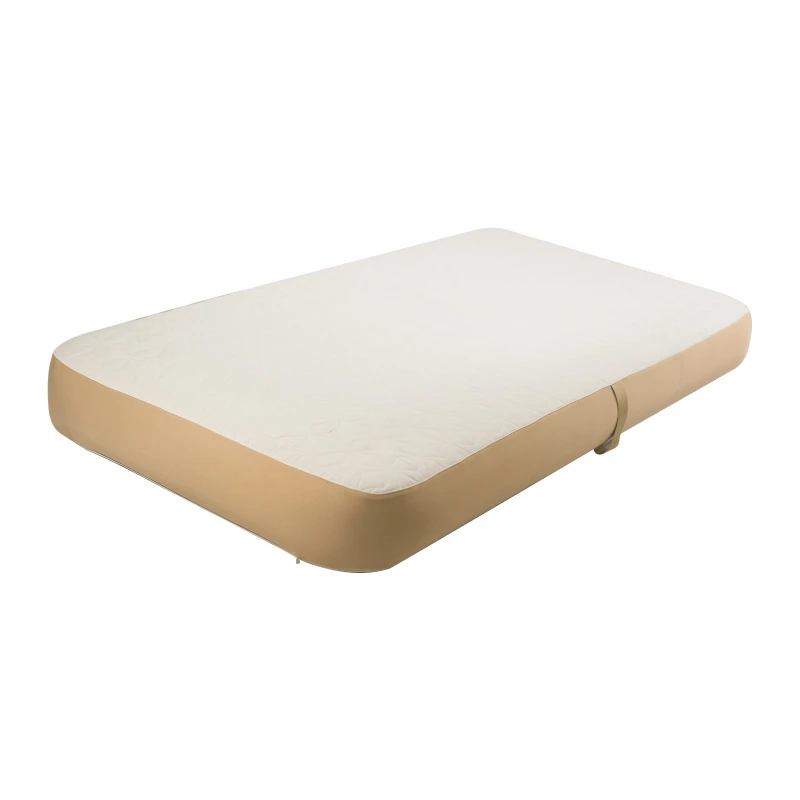 Outdoor elastic silk inflatable mattress camping portable sleeping mattress single double three strong support brushed