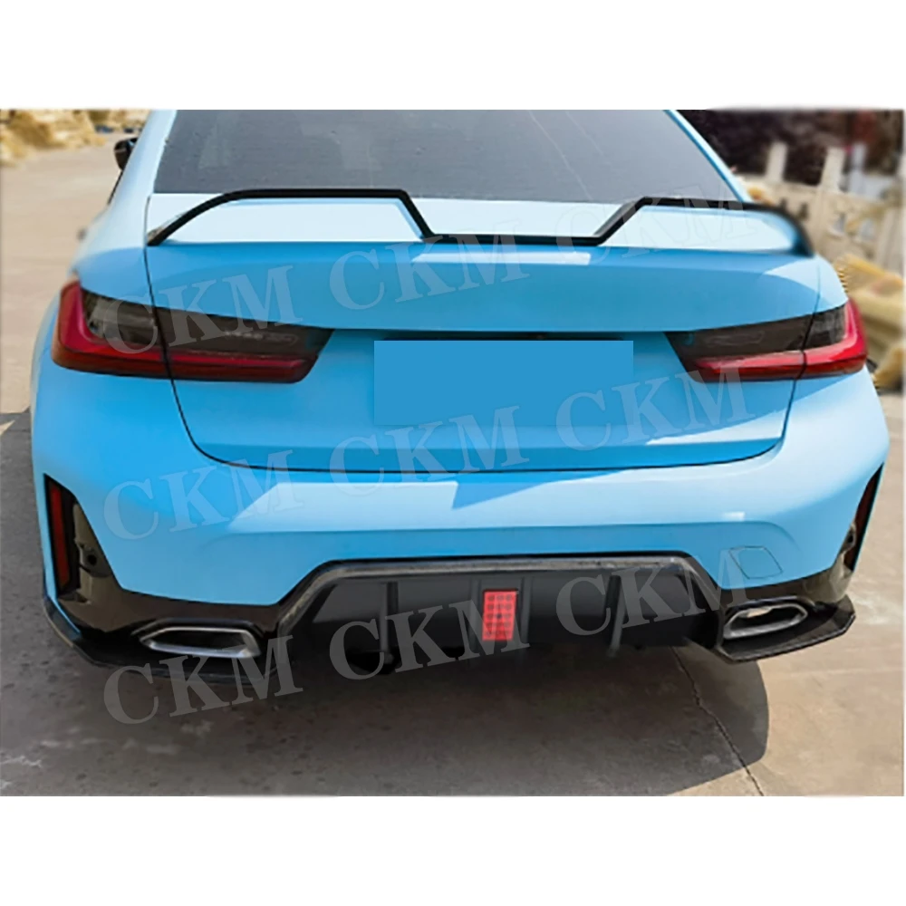 

Задний диффузор бампера со светодиодной подсветкой, спойлер, аксессуары для стайлинга кузова автомобиля для BMW 3 серии G20 G28 LCI 2023+