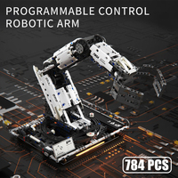 MOC Science Technical RC Robot Arm Model Building Blocks Bricks Kits APP RC Programming Educational Toys Children Birthday Gifts