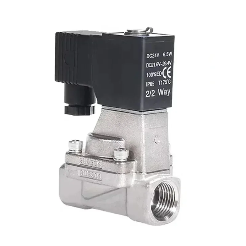 High Temperature Resistant Normally Open 304 Stainless Steel Solenoid 2KL150-15 200-20 250-25 24V