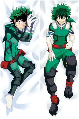 Anime Hero Midoriya Izuku Deku Cosplay Dakimakura Pillow Case Hugging Body Cartoon Accessories Xmas Gift