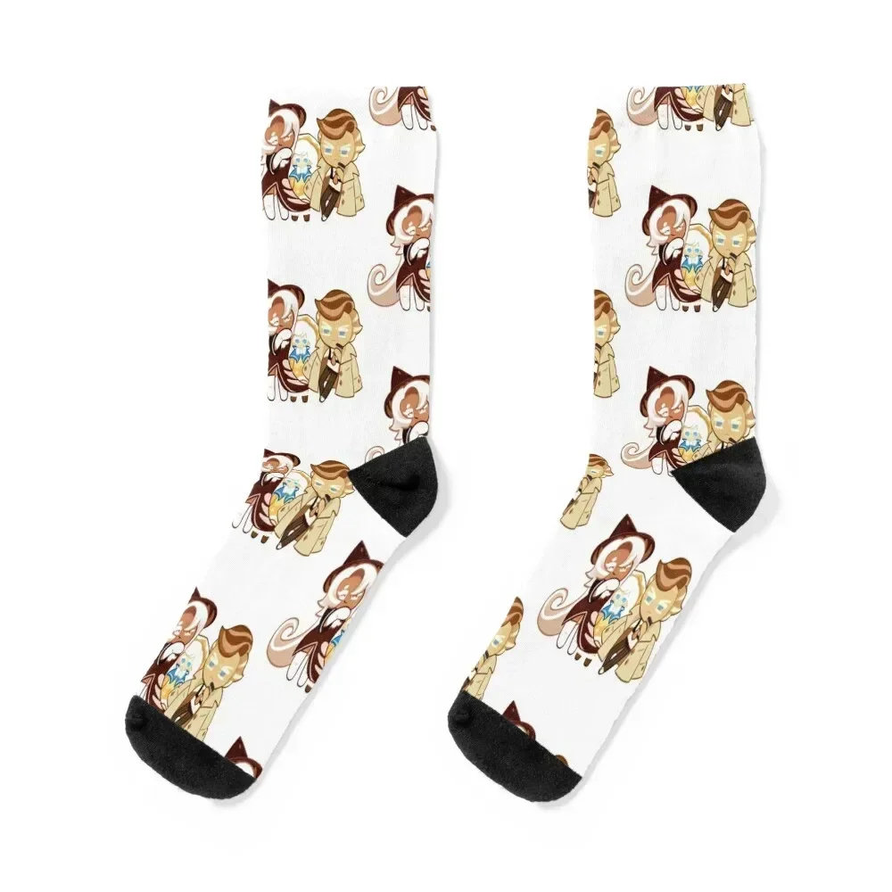 

Latte + Creampuff + Almond Cookie Socks hockey Thermal man winter essential Women Socks Men's