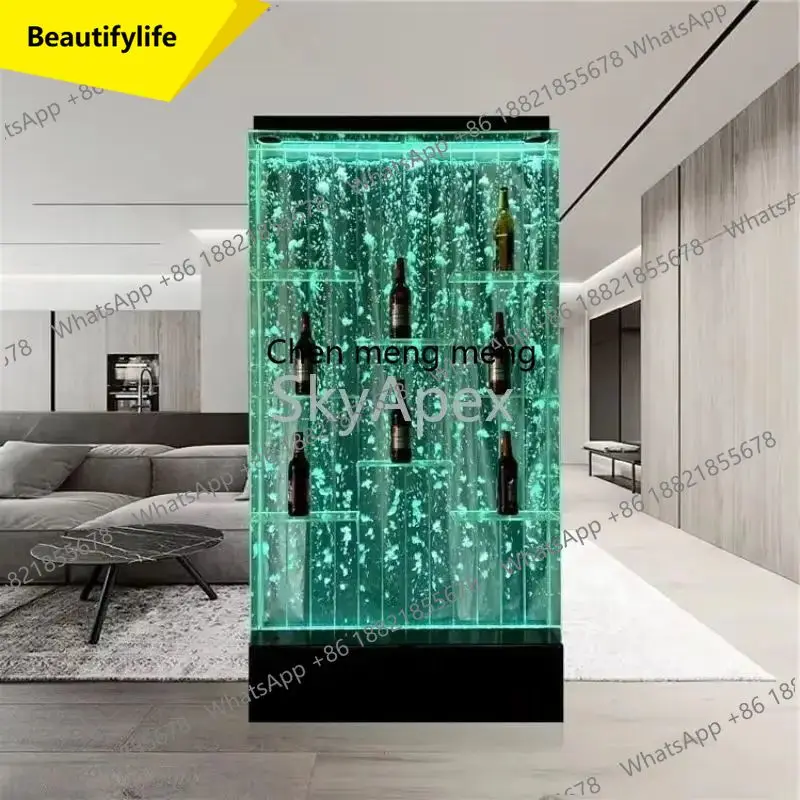 

Аквариум A55 с RGB LED подсветкой и танцующими пузырьками из акрила – с пультом ДУ, бесшумная циркуляция воды, декор для дома, размер S