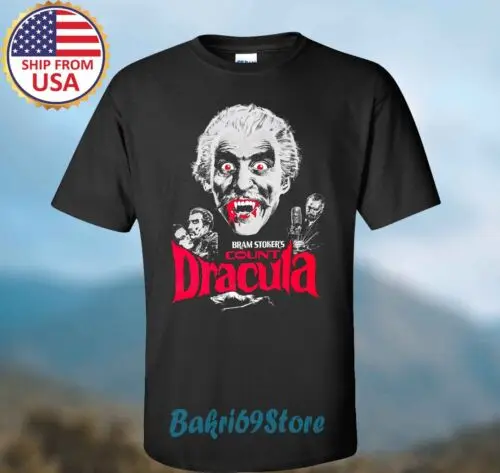 Bram Stroker's Dracula Movie Black T-shirt Size S-3XL