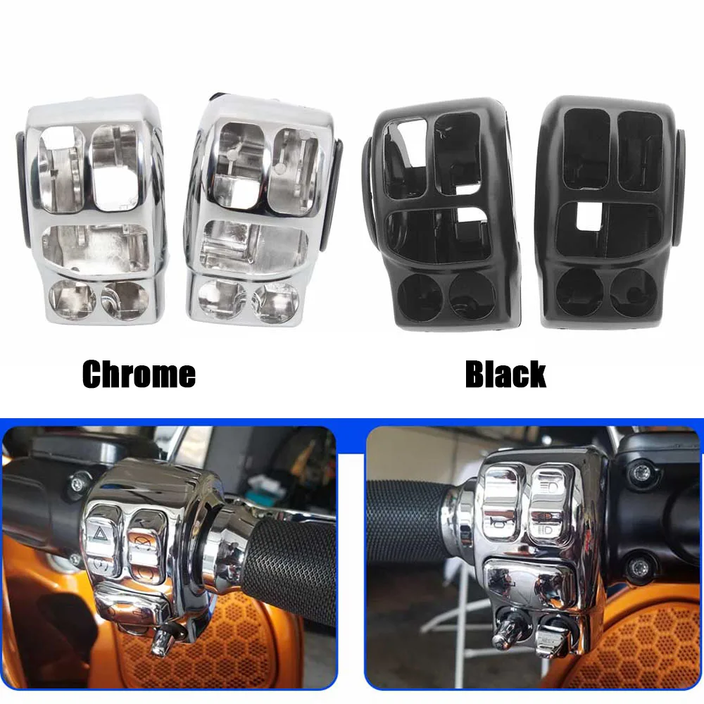 

Motorcycle Accessories Handlebar Control Switch Housings Cover Kit 1Set For Harley Touring Electra Glide Highway King FLHFB 2023