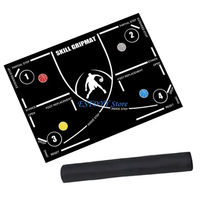 G6DE كرة السلة خطى تدريب حصيرة خفة بخفة خطوة حصيرة وسادات كرة السلة