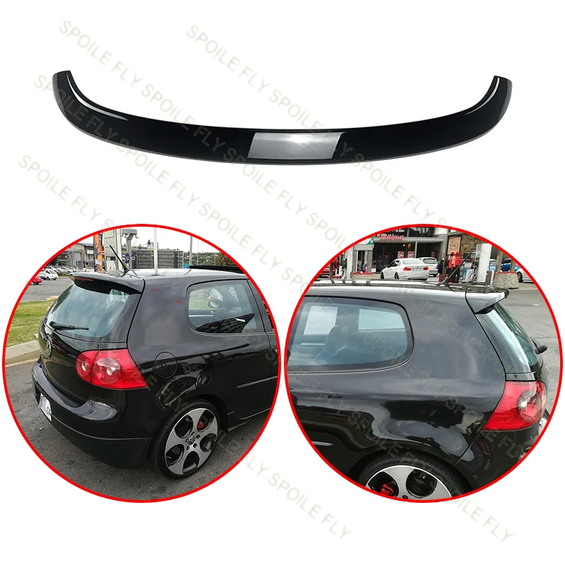 

For VW Golf 5 MK5 Standard Edition TSI TDI FSI 2006-2009 High Quality ABS Upgraded GTI Style Car Rear Roof Spoiler Glossy Black