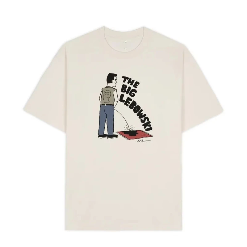 

Summer 2025 printed short-sleeved T-shirt pure cotton loose half-sleeved suitable for both men and women