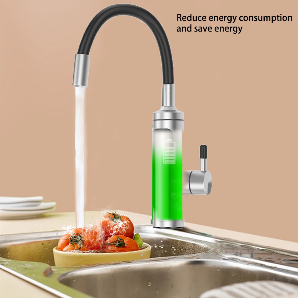 

Electric Kitchen Water Heater Tap Instant Hot Water Faucet Heater Cold Heating Faucet Tankless Instantaneous Water Heater