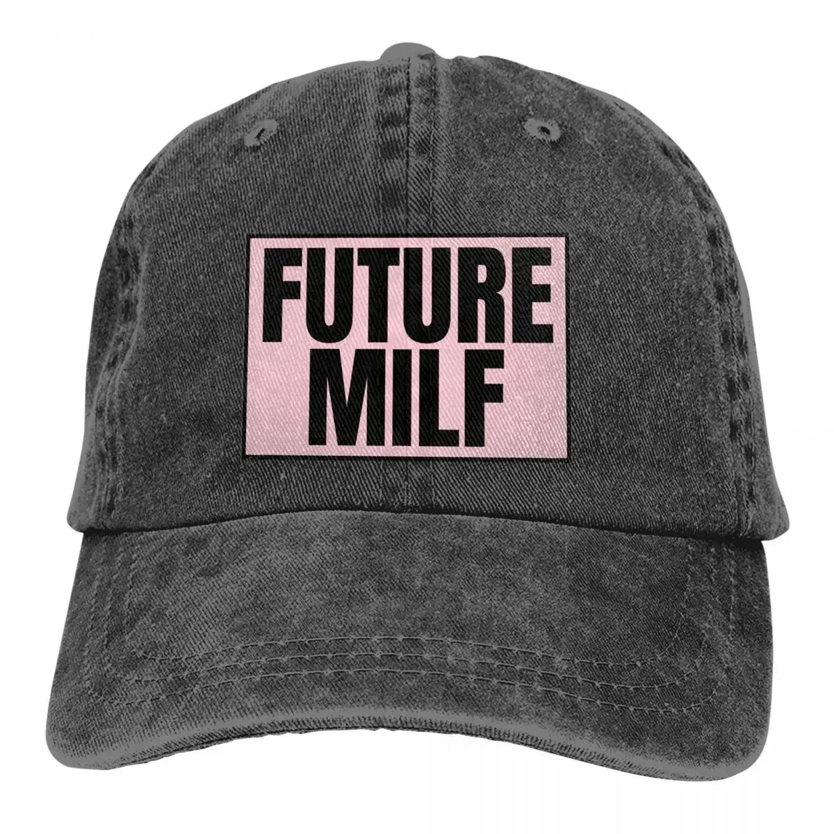 Future Milf Multicolor Hat Peaked Women's Cap Pink Black Personalized Visor Protection Hats