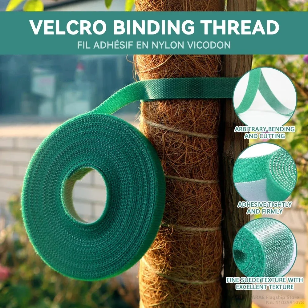 Garden Tape Nylon Cable Tie for Plants Flowers Growing Climbing Reusable Plant Support Hook-and-loop Fastener Garden Accessories