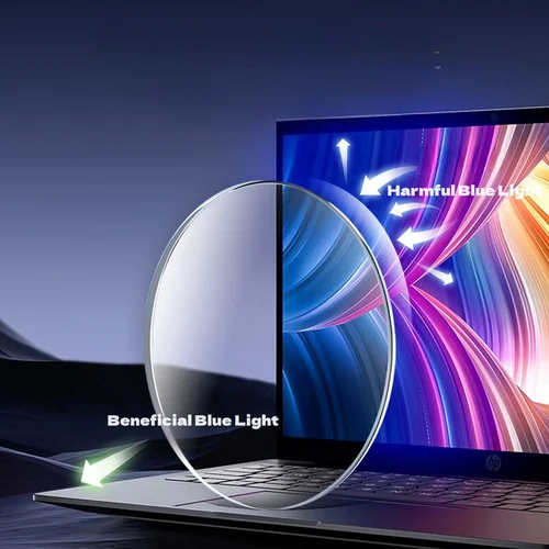 Imagen 2 del producto Lentes multifocales antiluz azul 1,56/1,61/1,67/1,74 HD lentes progresivas graduadas antirreflectantes resistentes al desgaste 1 par