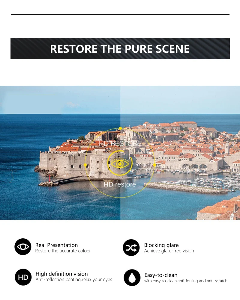 ZENOTTIC النساء أزياء القط العين النظارات الشمسية التدرج عدسة UV400 حماية الظل إطار كبير نظارات شمسية للسفر محرك التسوق #6