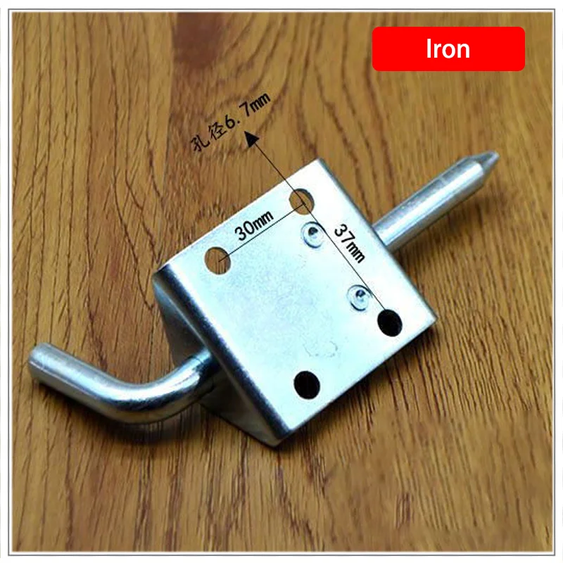 

7pcs L-Shaped Telescopic Door Bolt Hinge Set with Spring for Machinery Equipment Iron Chain Cabinet Box Industrial Strength