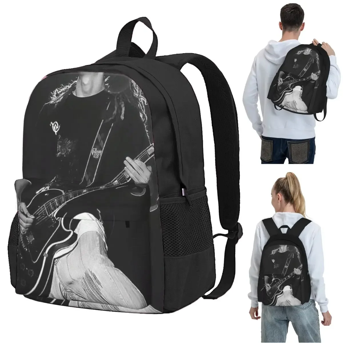 Tokio Hotel Tom Kaulitz Music Band Backpack Student BookBag Children School Bag Laptop Shoulder Bags for Men Women