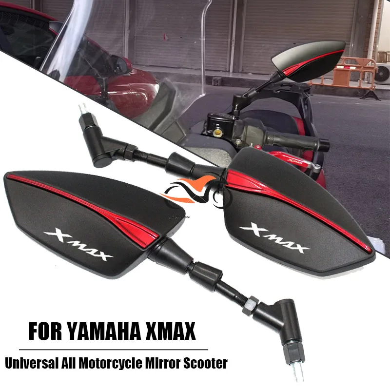 

For YAMAHA XMAX300 XMAX400 XMAX X-MAX XMAX 125 XMAX250 XMAX 300 400 Motorcycle Rearview Side Mirrors Universal 8MM 10MM scooter