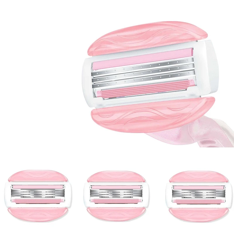 Gillette Venus 3-Layers Womens Razor Blade Refills 3pcs White Tea Replacement Razor Blade Refills Body Hair Removal Shaver