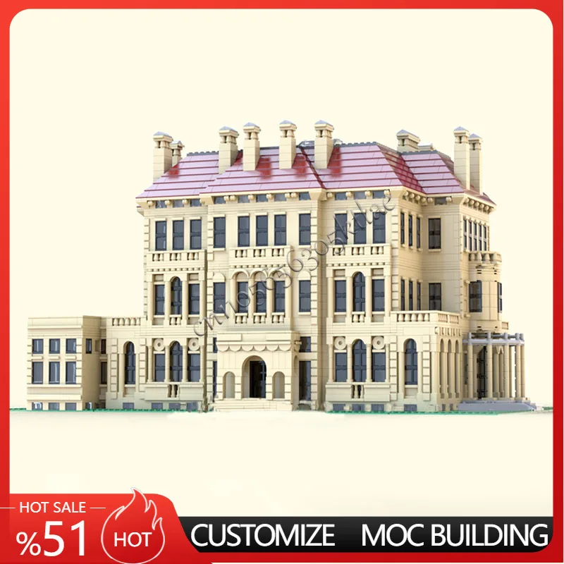 

7894Parts MOC City Street Views Newport Mansion Model Building Blocks Diy Educational Assembly Kids Toys Popular Birthday Gifts
