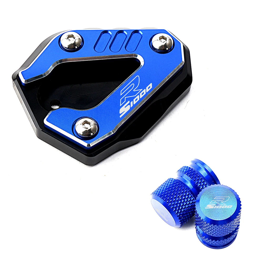 ل BMW S1000R 2021-2024 S 1000 RR S1000RR 2019-2024 M1000RR CNC دراجة نارية مسنده الجانب حامل تمديد الوسادة الإطارات صمام قبعات #6