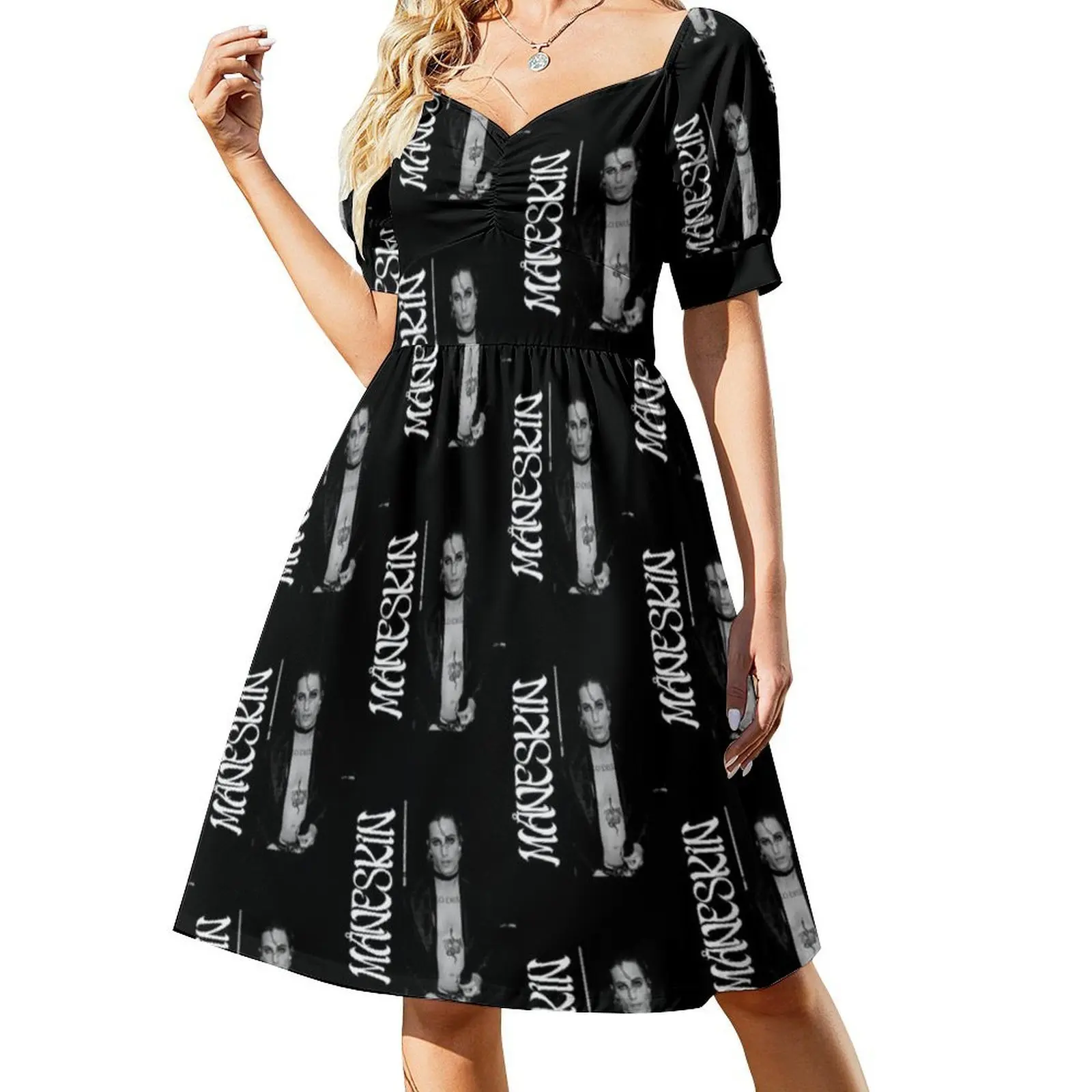 راش! فستان حفلات نسائي من World Tour-Teatro D'Ira Vol I ملابس خروج عصرية مطبوعة ملابس نادي للإناث عتيقة Maneskin #2