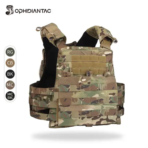 OPHIDIANTAC 다기능 MOLLE 나일론 AVS MBAV 플레이트 캐리어 야외 CS 플레이트 파우치 세트 사냥 액세서리
