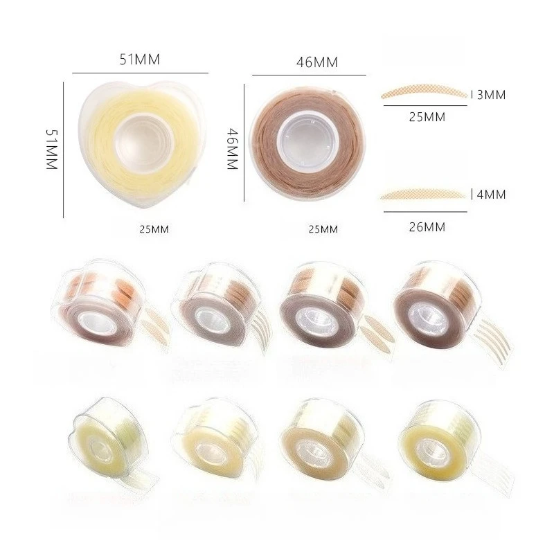 600 PCS สติกเกอร์เทปตาที่มองไม่เห็น NATURAL Self-กาวคู่พับตาที่มองไม่เห็น Double Fold สติกเกอร์ตาแต่งหน้าเครื่องมือ