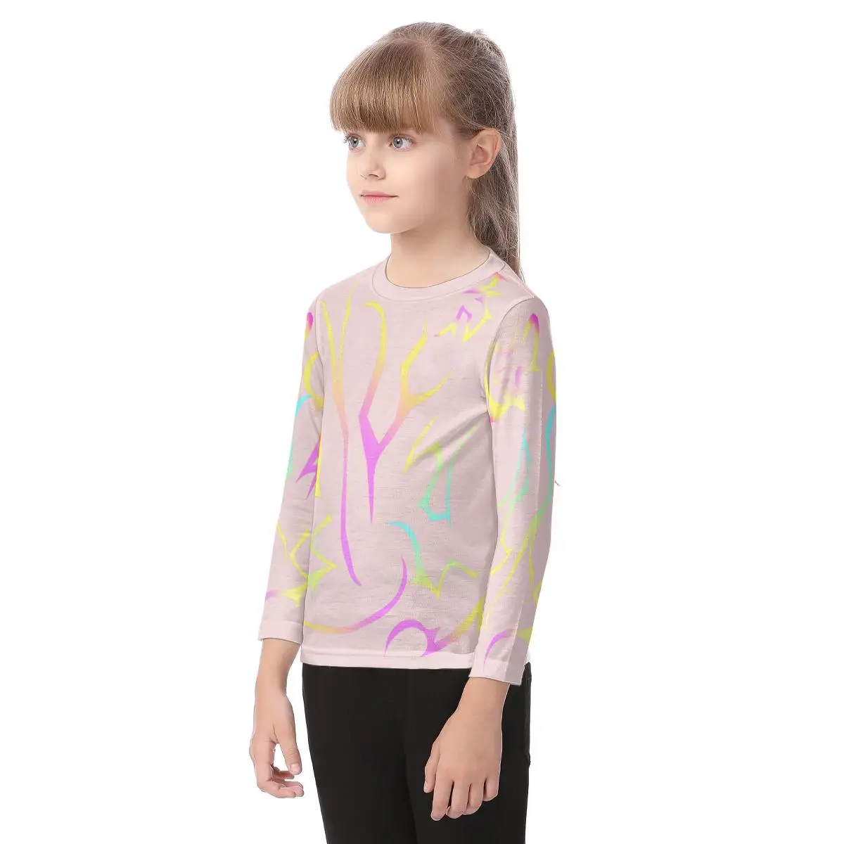 [زي الهالوين] تي شيرت بأكمام طويلة وشم الشيطان على الطراز الكوري للأطفال |   لعب الأدوار العصرية K-POP |   للارتداء اليومي والحفلات