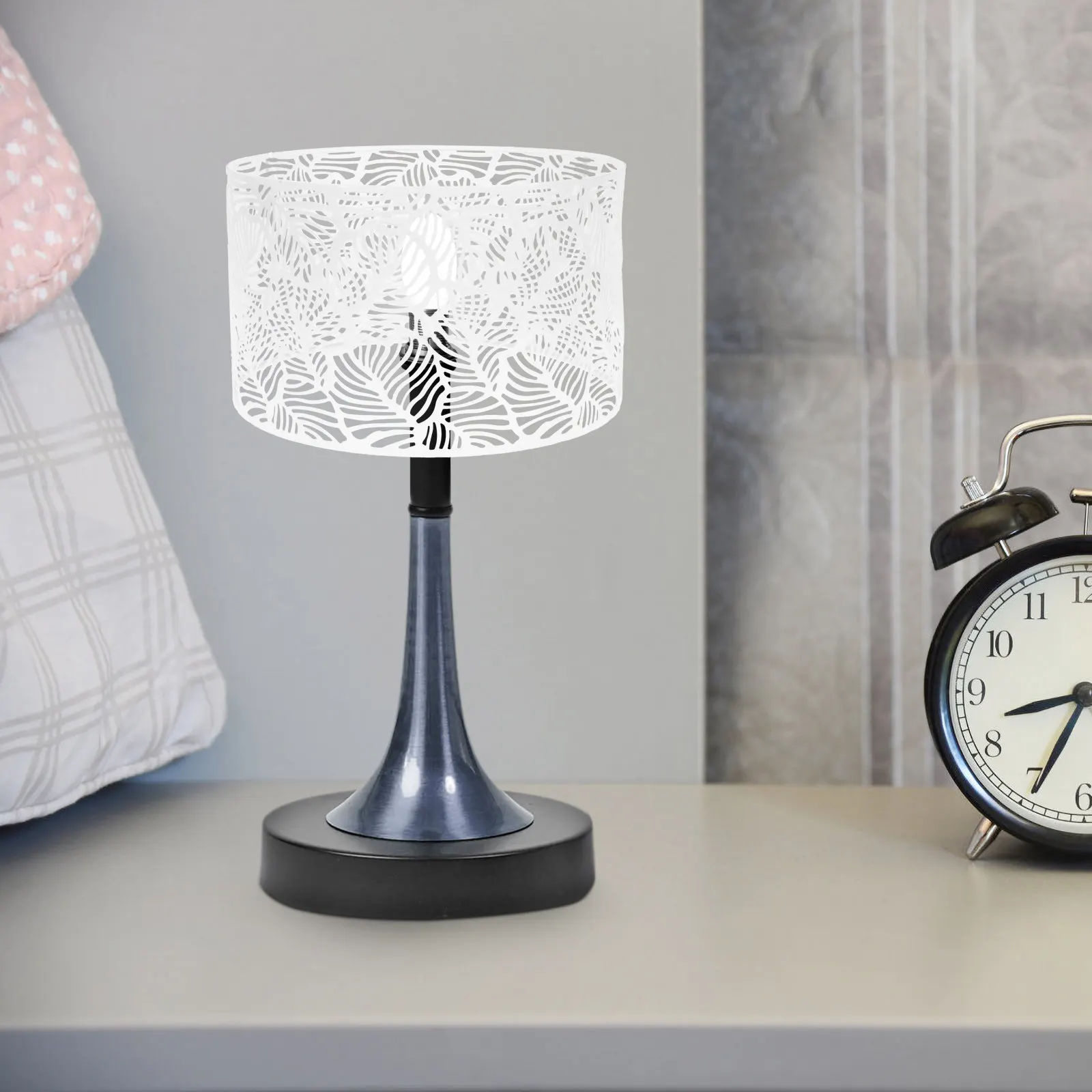 Metal Cylinder Lampshade Hollow Cutout Decorative Light Cover for Pendant Lamp Ceiling Fixture