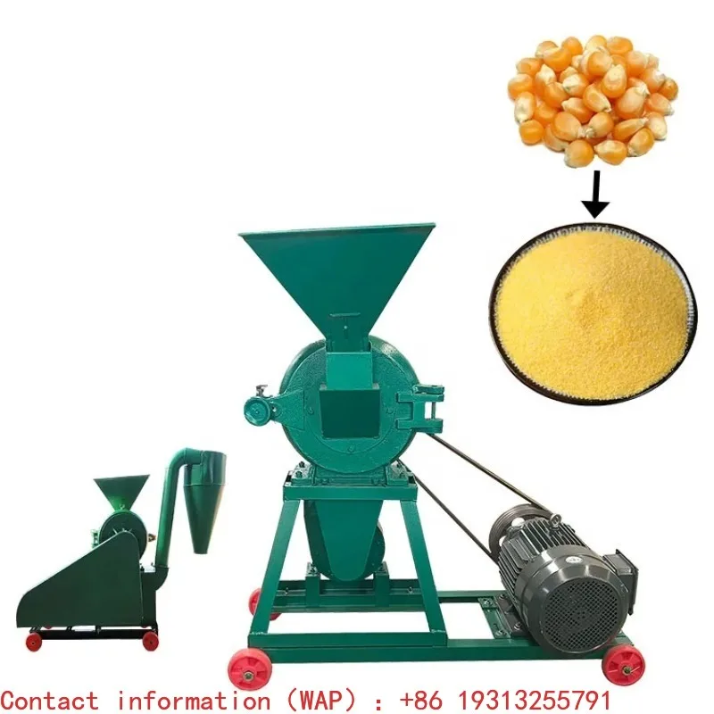 

Home Use Electric Corn Maize Mill Machine Small Self-Suction Rice Bean Grinder Engine For Flour Grain Animal Feed Chaff Cutter