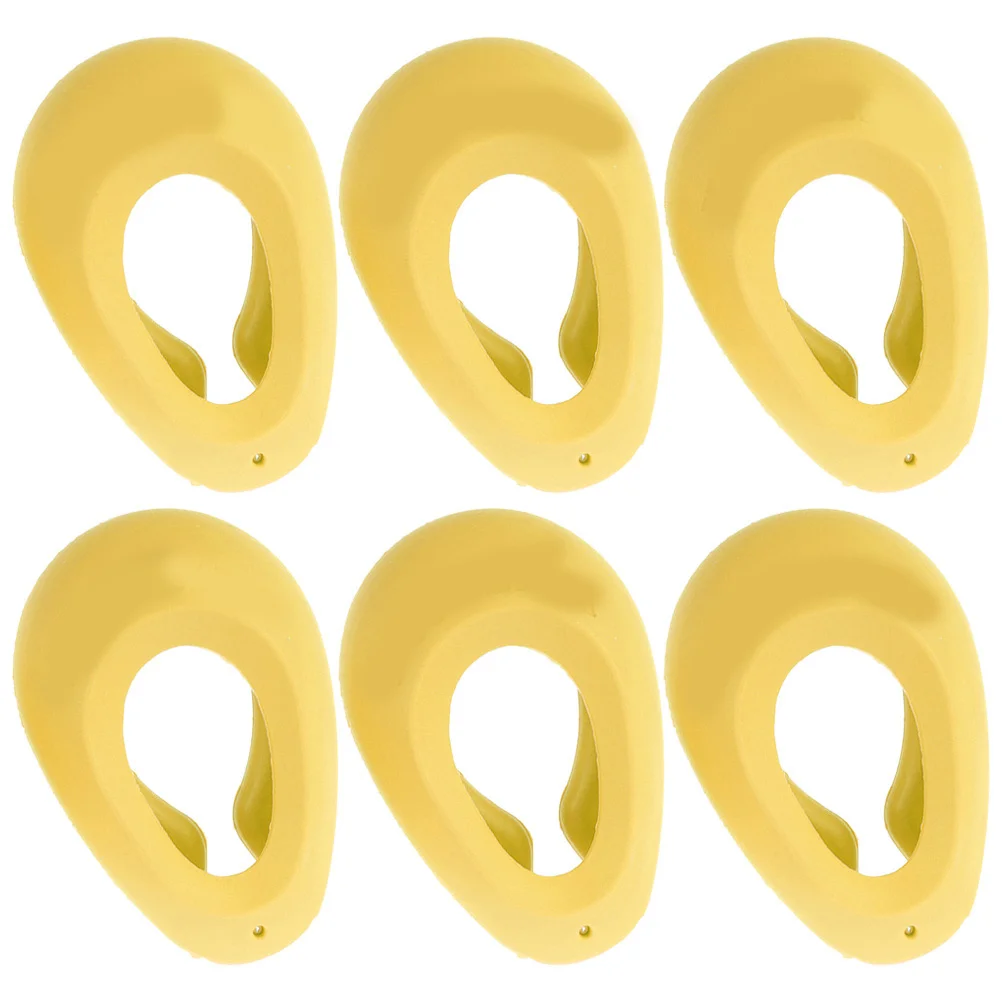 

3 пары наушников, защита для краски для волос, туалетный набор для желтых силиконовых чехлов, защита от окрашивания