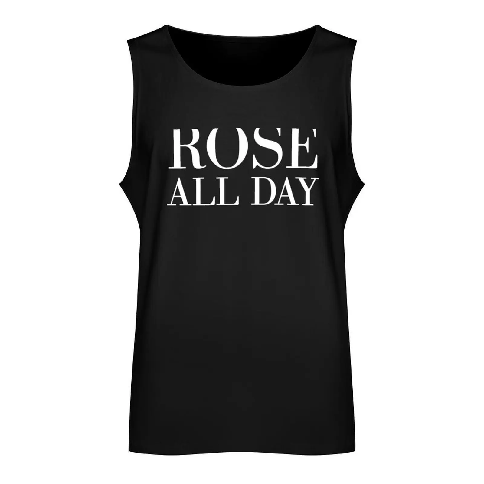 Rosé All Day Tank Top Gym t-shirt man muscle t-shirt Men's clothes luxury style