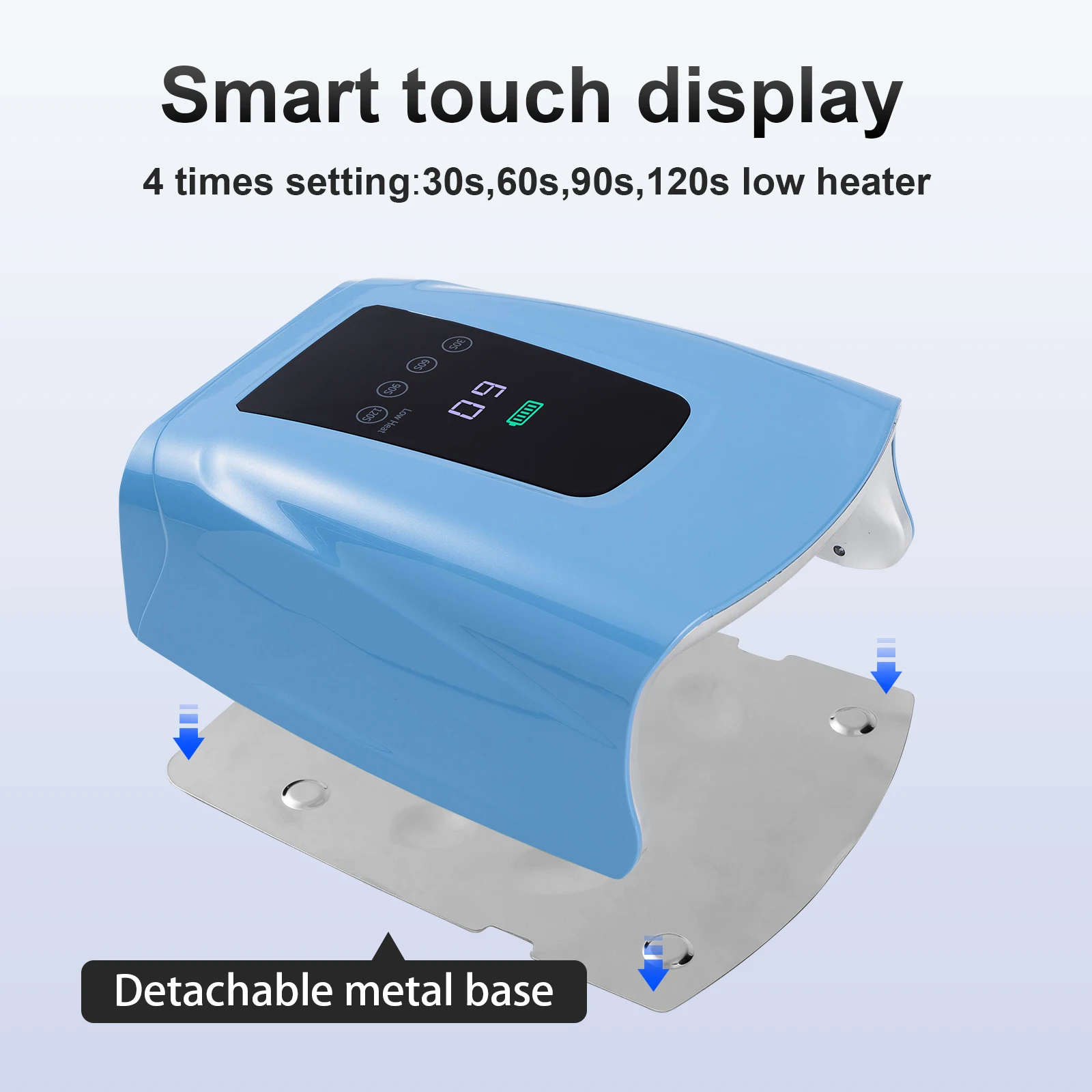 Lampu Kuku Profesional 86w Tanpa Kabel Portabel UV LED Operasi Cerdas Sensor Otomatis