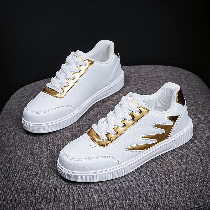 

New Trendy Women Sport Running Shoes Gold Silver Female Athletic Training Sneakers Flats Comfortable Skateboarding Shoes Girl