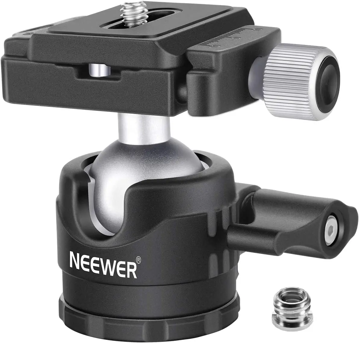 

NEEWER 28mm Low Profile Tripod Ball Head 360° Panoramic Rotating with Quick Release Plate for DSLR Cameras Tripods Monopods