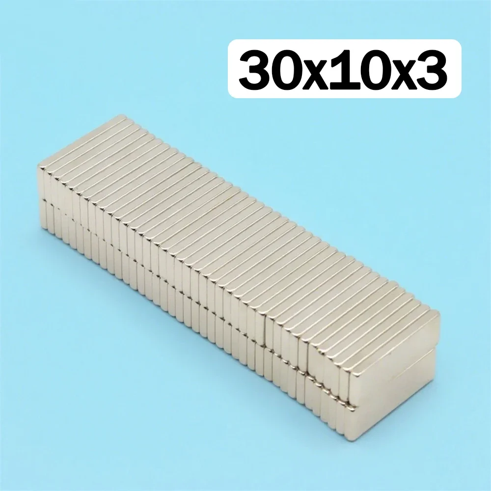 

Мощный неодимовый магнит-блок 30x10x3 мм, суперсильные магниты N35 NdFeB, постоянные магниты, магниты для холодильника