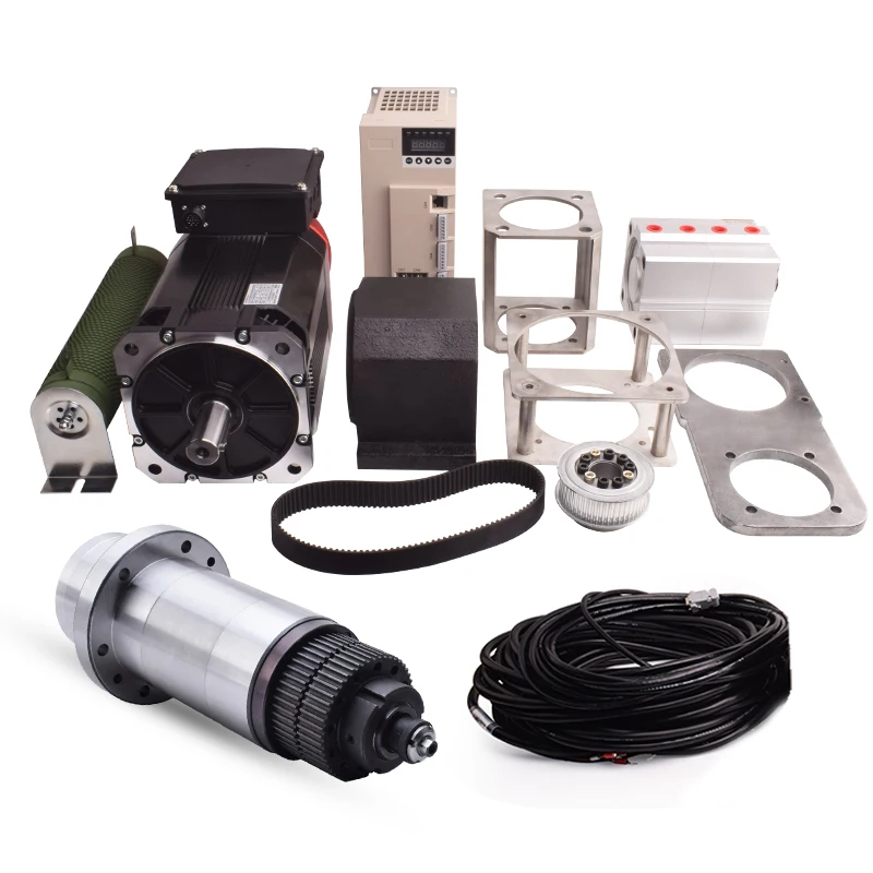 

BT30 6000rpm 90mm CNC ATC Spindle CNC Tool Change Spindle BT30 Belt Driven ATC Spindle Kit