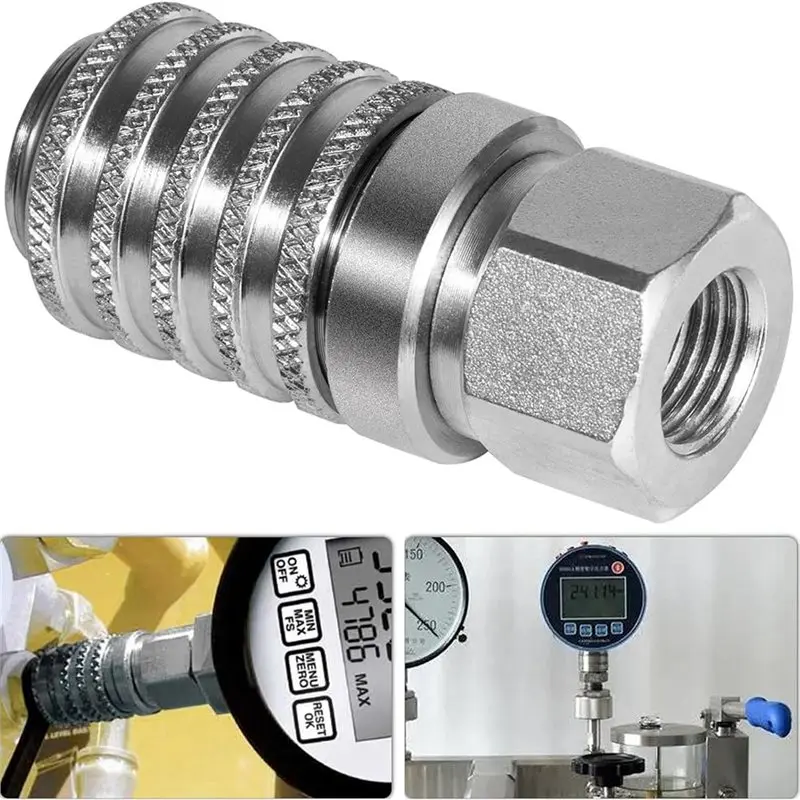 

AA05 PD242 Series Diagnostic Equipment Hydraulic Test Port And Quick Connect Coupler Steel Female Pipe Thread