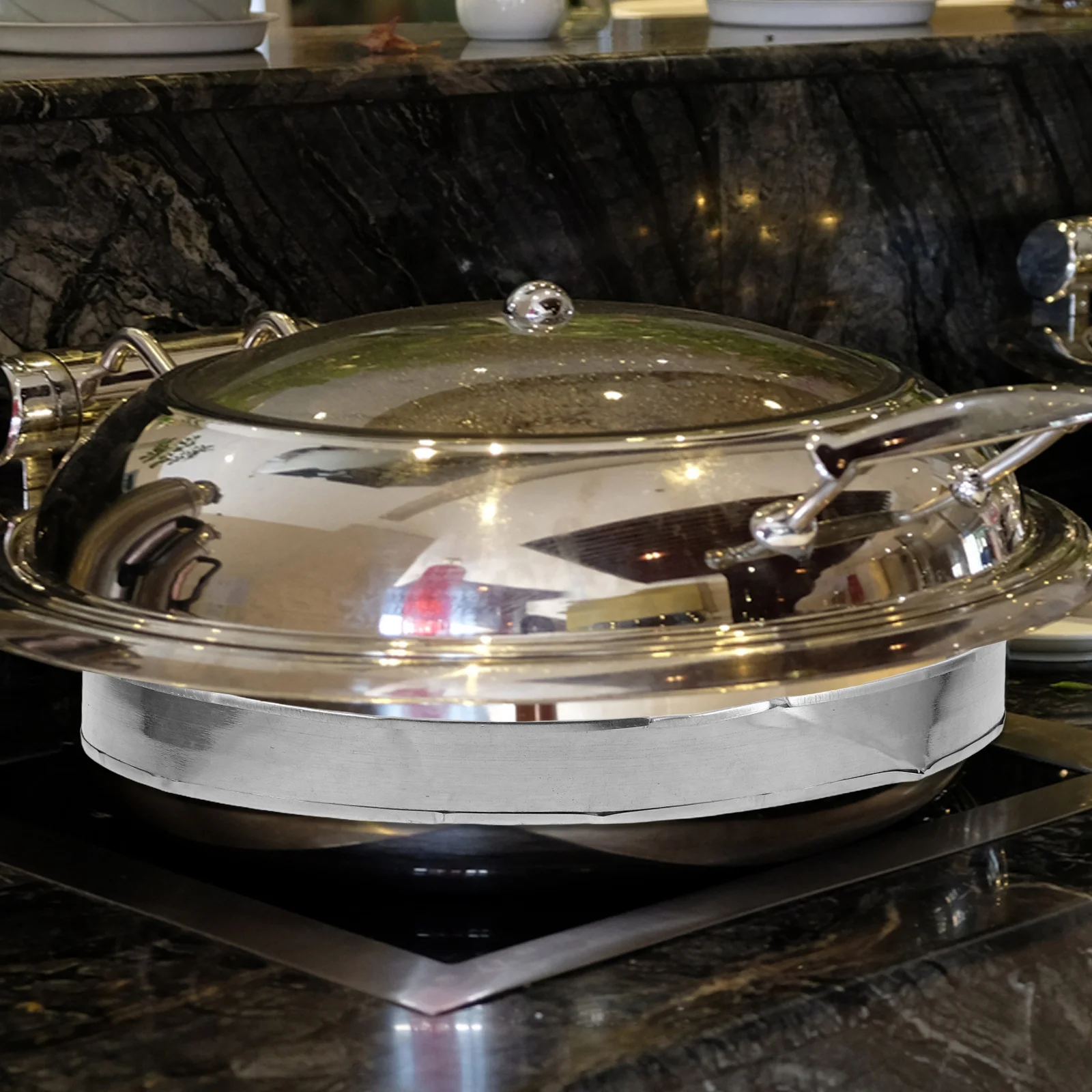 

Soup Kettle Heating Ring Belt Stainless Steel Electric Food Warmer for Restaurant Buffet Server Warm Soup Stew Ready Serve