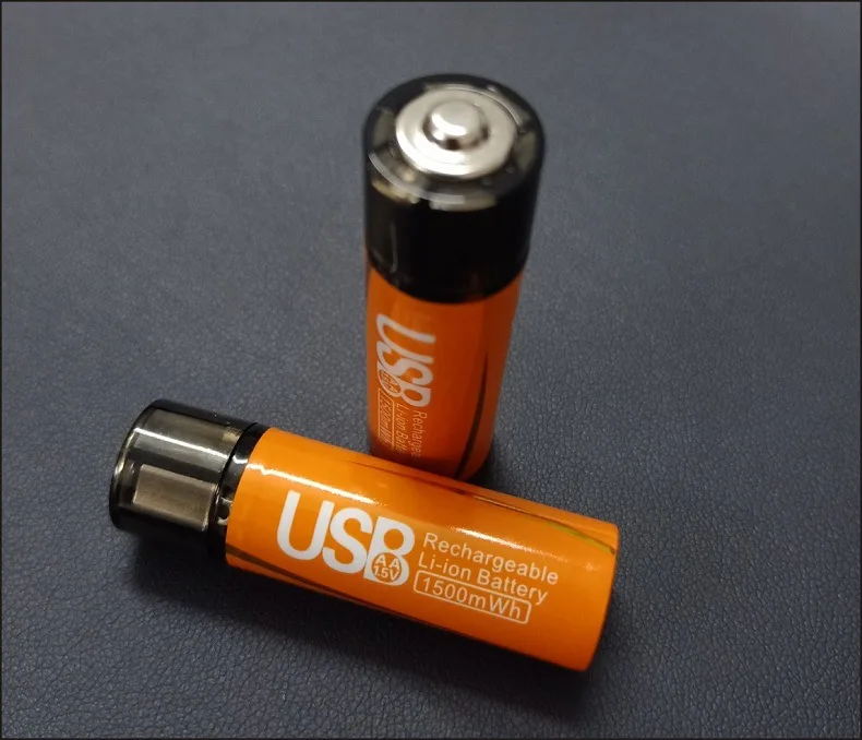 2 baterias de lítio aa recarregáveis usb 1500mwh, 4 pacotes para brinquedos, controle remoto, mouse, 1.5v, tensão constante