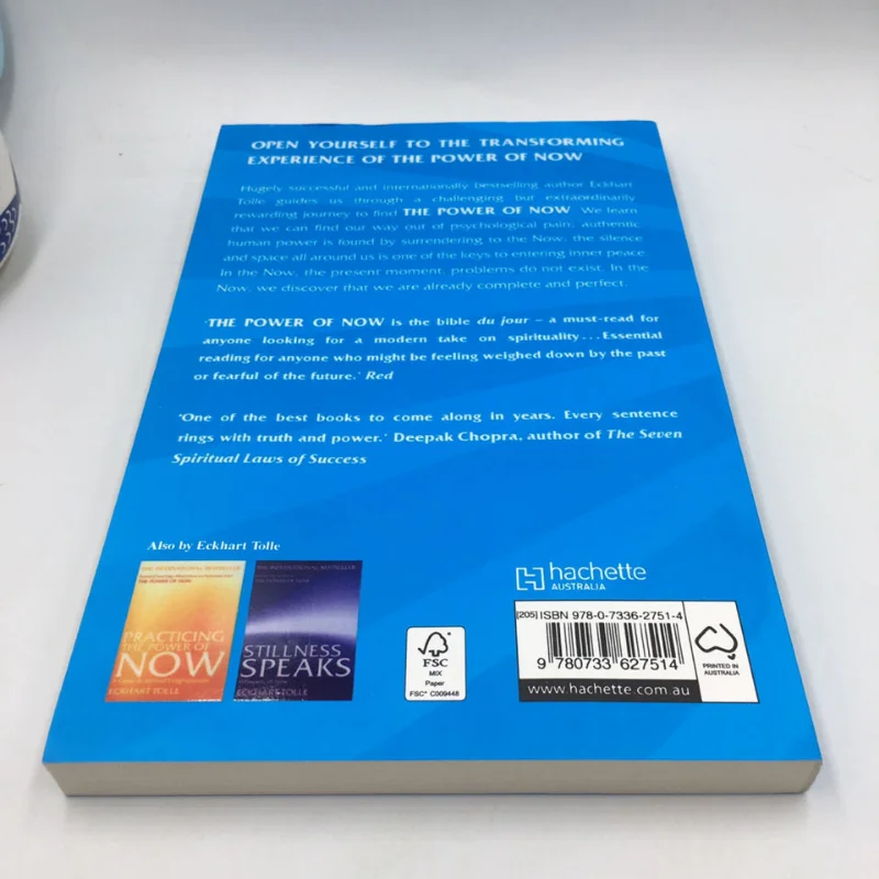 Imagem -04 - Livro Inglês Iluminação Espiritual o Poder do Agora por Eckhart Tolle um Guia para a Juventude Sucesso Inspirador Livros de Motivação